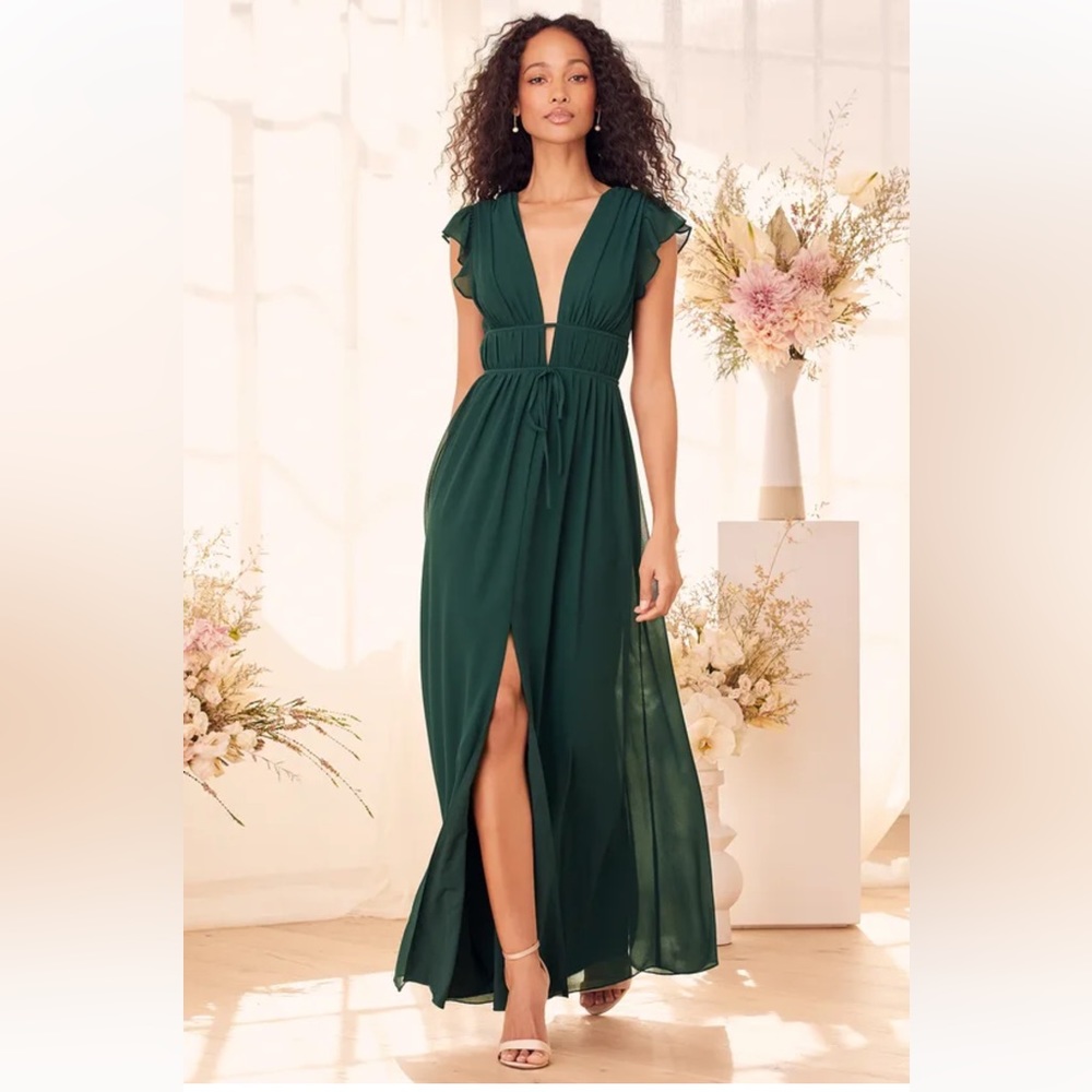 Lulu’s Green Maxi Dress